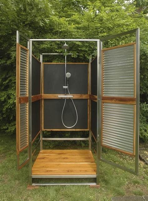 metal outdoor shower enclosure|fully enclosed shower cubicles sale.